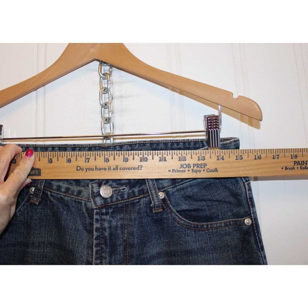 7 For All Mankind Dojo Y2K Jeans Womens Size 30 Straight Leg Made‎ USA - Picture 2 of 10